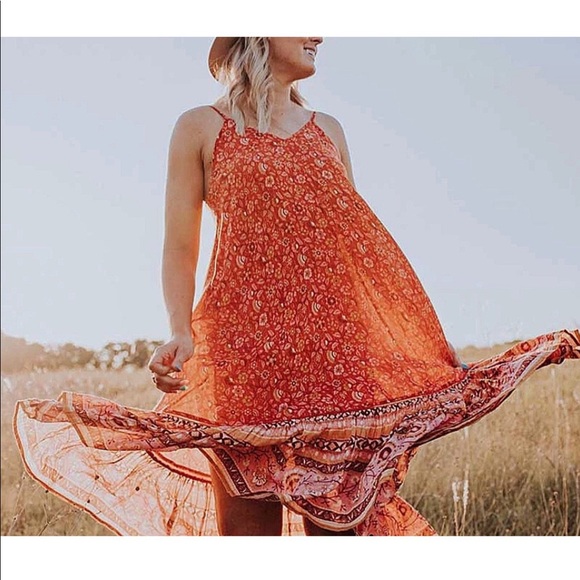 Gypsy Boho Dahlia Inspired Floral Dress - Picture 2 of 11